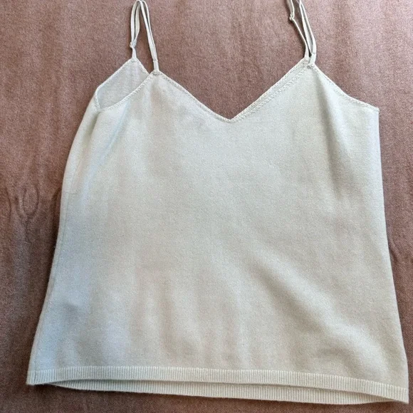Vince Seafoam Green Cashmere Camisole Top - Picture 4 of 5